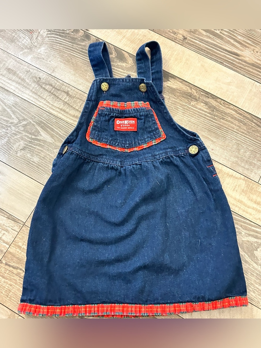 Vintage OshKosh B'gosh Denim Girls' Overall Dress